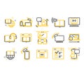 Online education icon set Royalty Free Stock Photo